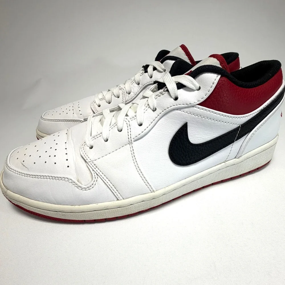 Air Jordan‎ 1 Low Chicago Black Toe White Red Black Men's Size 12 553558-118